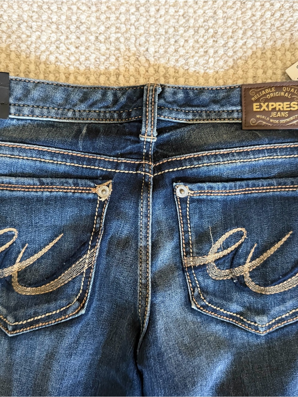 Express Stella Low Rise Skinny Jeans Women’s Size 6L Dark Wash NEW